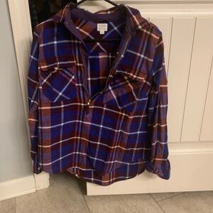 Plaid Kids Shirt - Blue and Red